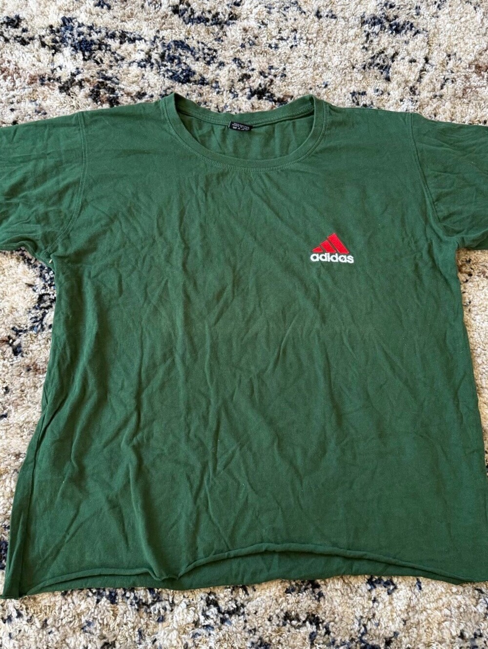 Adidas Green Embroidered Logo Tee Shirt 3XL